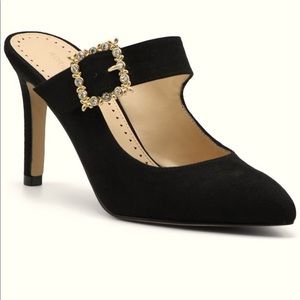 Adrienne Vittadini Noele Satin Mules Brand new